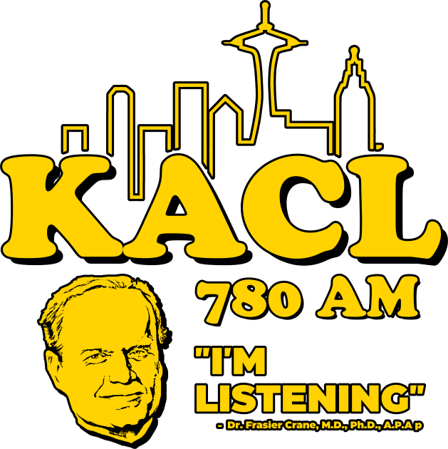 Frasier KACL 780 AM Kids T-Shirt by darklordpug