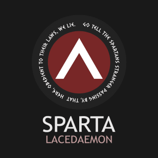 Lacedaemon Ancient Sparta Lambda Symbol T-Shirt