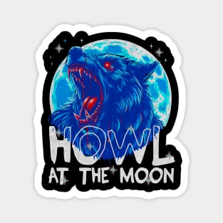 Werewolf Howling At The Moon Magnet