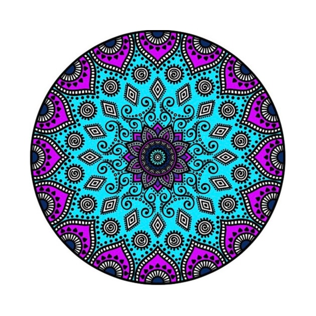 Turquoise mandala by DentistArt2022