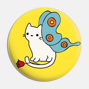Cat with wings of butterfly Pin