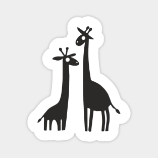 Two Giraffes Magnet