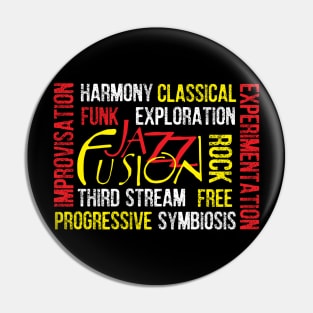 Creative Typographic Jazz Concept Pin