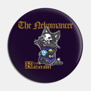 Fantasy Kittens Serie: the Nekomancer - Necromancer cat Pin