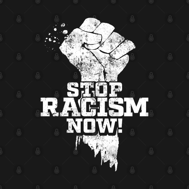 Stop Racism Fist by Black Tee Inc