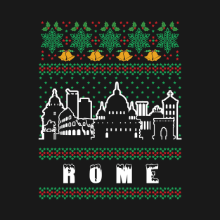 Rome Italy Ugly Christmas T-Shirt