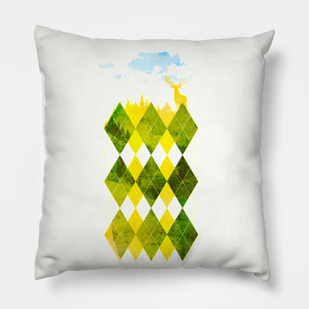 Elegant Forest Pillow by astronaut