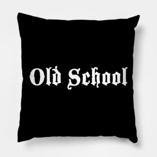 Old school Gothic Font Pillow