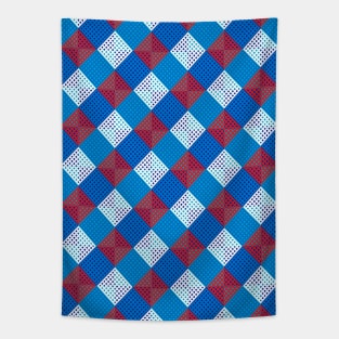 Angled Checkerboard Quilt Pattern no. 14 Tapestry