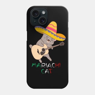 Mariachi Cat, Mexican Reference, funny and cute design Phone Case