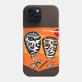 Athene cunicularia Owl Phone Case