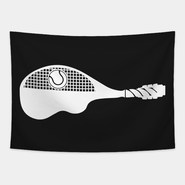 Tennis Guitar Tapestry by Kangina