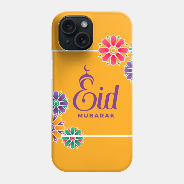 eid mubarak - islamic eid festival beautiful greeting Phone Case by Spring Moon