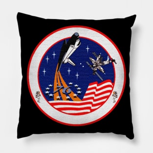 Black Panther Art - NASA Space Badge 135 Pillow