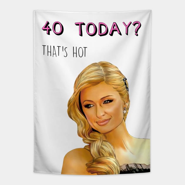 40 PARIS HILTON Tapestry by Poppy and Mabel