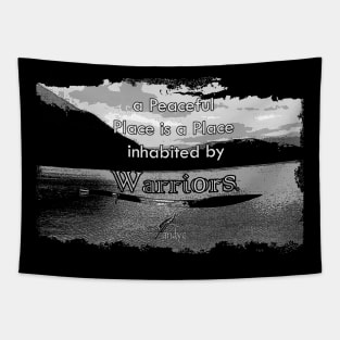 Peaceful Place Grey Tapestry