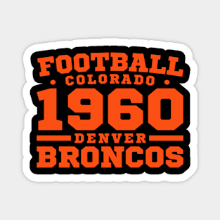 Football Colorado 1960 Denver Broncos Magnet