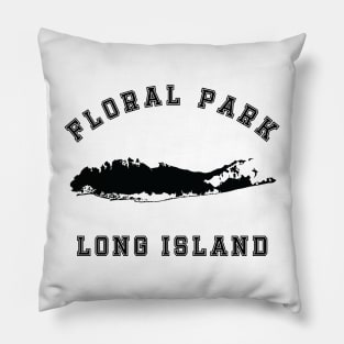 Floral Park Long Island (Light Colors) Pillow