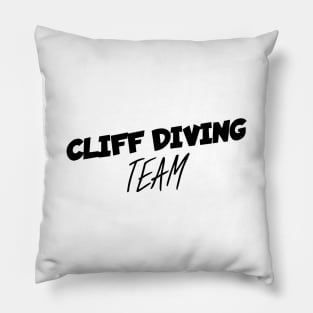 Cliff diving Pillow