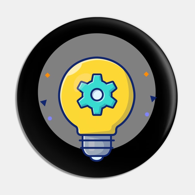 Lamp with gear cartoon Pin by Catalyst Labs