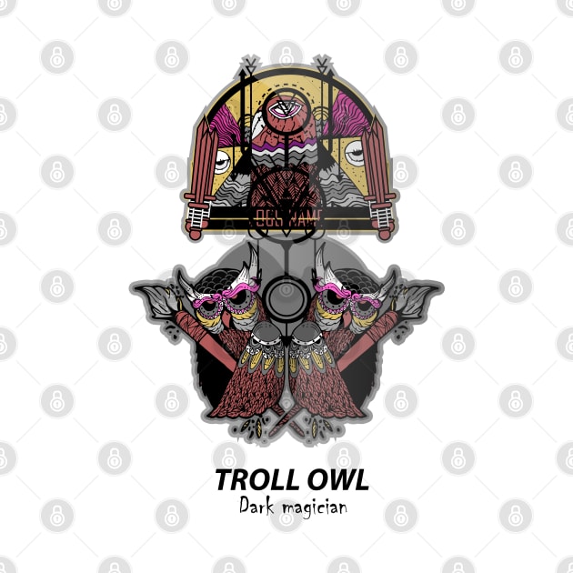 Dark Magician Troll owl by Unestore