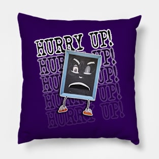 Retro Oz TV - Mr. Squiggle - HURRY UP! Pillow