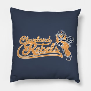 Defunct Cleveland Rebels Basketball Team Pillow