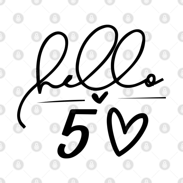 Hello 50 Heart,Funny 50th Birthday by Islanr