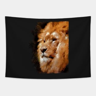 Big head of african lion Tapestry