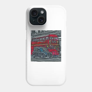 London Bus and Cab Phone Case