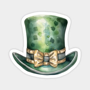 Leprechaun Hat in Green and Gold Magnet