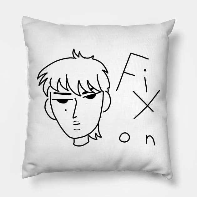 Fix On (Small Print) Pillow by Aeriskate