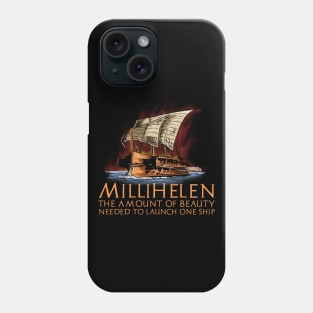 Ancient Greek Trireme - Funny Helen Of Troy - History Parody Phone Case