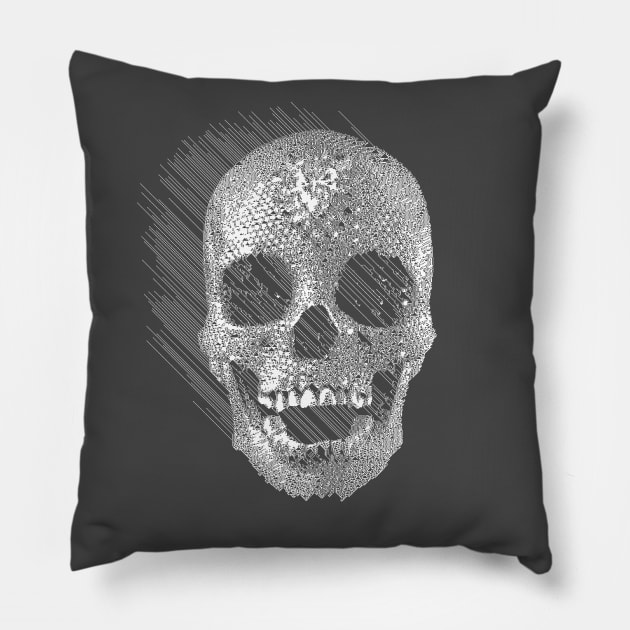 Crystal Skull ††† PixelArt Design Pillow by DankFutura