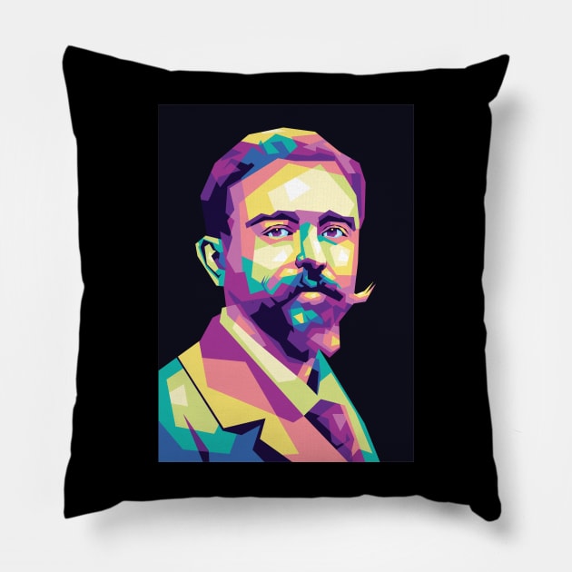 Isaac Albeniz Pillow by agungsaid1234