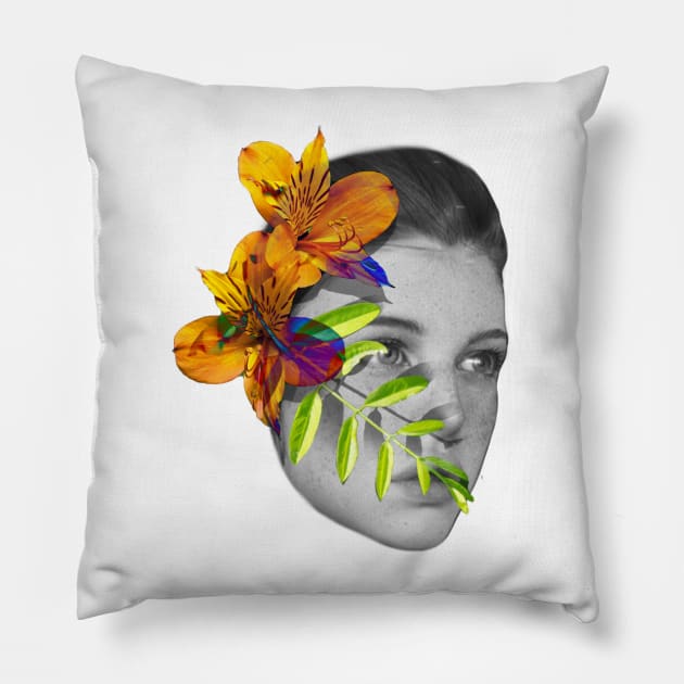 She needs flowers Pillow by Mister Cacho