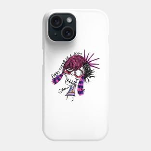 Dark and Gritty Everything is a Scam emo scenekid Phone Case