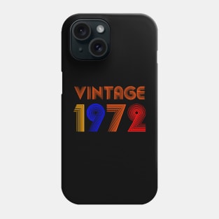 Vintage 1972 Birth Year Phone Case