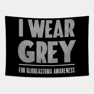 Grey Support For Glioblastoma Family Tapestry