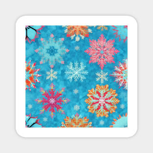 Colourful Ice Crystal Magnet