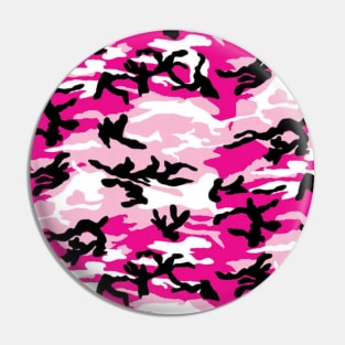 Pink camo Military Pin