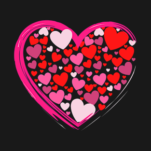 Cute Hearts in a Big Heart T-Shirt