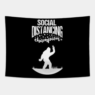 Bigfoot Social Distancing Champion Sasquatch Tapestry