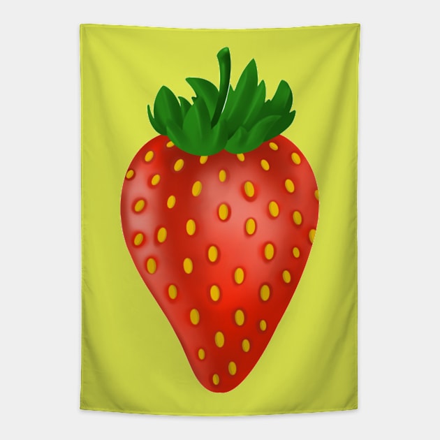 Strawberry Fruit Tapestry by Print Art Station