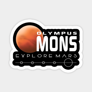 Olympus Mons Explore Mars Magnet