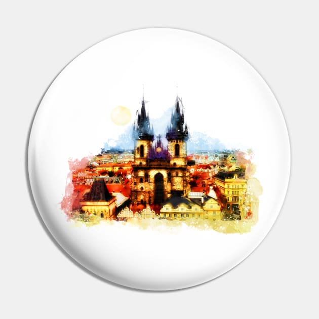 Praga art Pin by JBJart