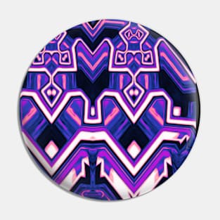 Genderfluid Pride Abstract Geometric Mirrored Design Pin