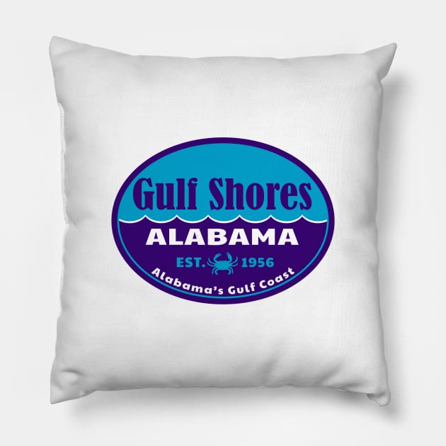 Gulf Shores Alabama Gulf Of Mexico Pillow by DD2019