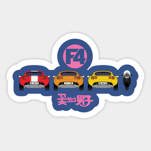 boys over flowers boys over flowers sticker teepublic