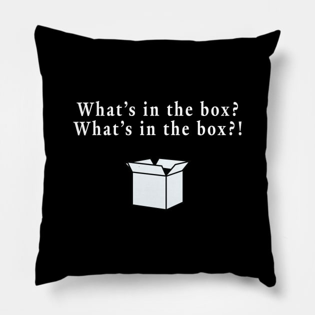 Seven What's in the Box? Pillow by Celluloid Heroes